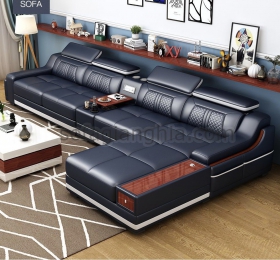 Sofa da kiểu ý hiện đại Luxury : E-217#