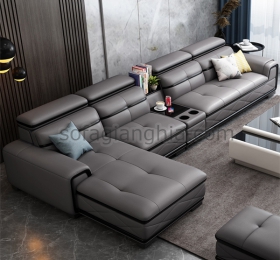 Sofa da phòng khách Bắc Âu : E-207