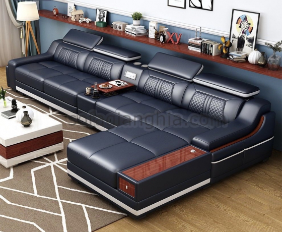 Sofa da kiểu ý hiện đại Luxury : E-217#