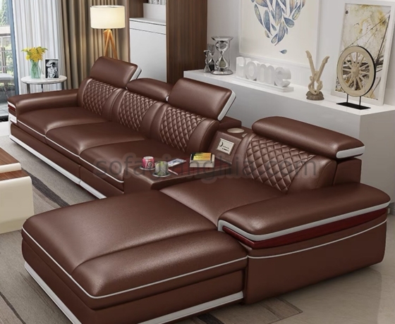 Bộ sofa  da tối giản hiện đại : E-213