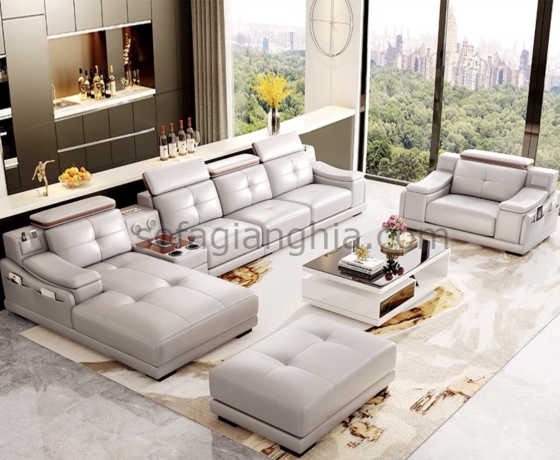 Sofa da hiện đại,sang trọng : E-233