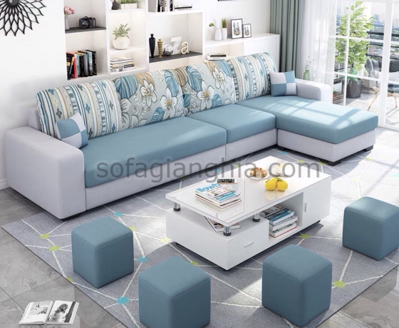 Sofa vải bố đơn giản có thể tháo giặt : A-118