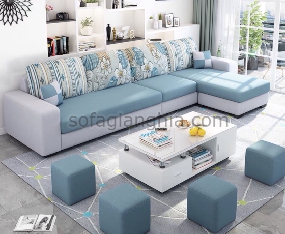 Sofa vải bố đơn giản có thể tháo giặt : A-118