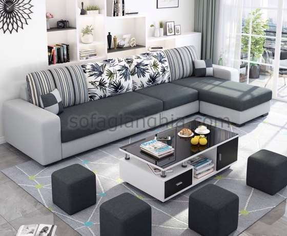 Sofa vải bố đơn giản có thể tháo giặt : A-118