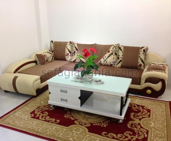 Sofa vải kết hợp da cao cấp :  F -25