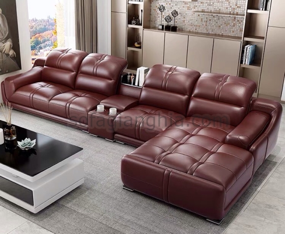 Sofa da phòng khách cao cấp : E-212