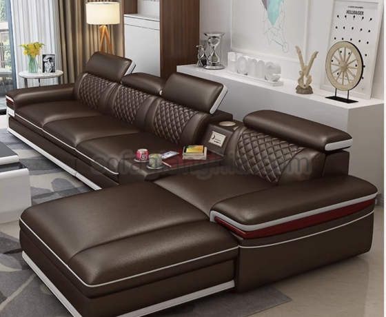Bộ sofa  da tối giản hiện đại : E-213