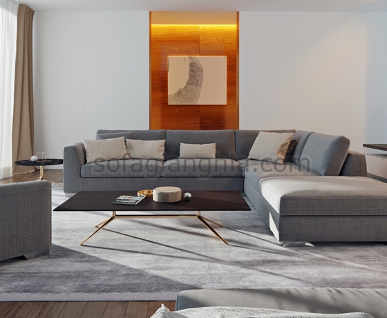Sofa vải bố đơn giản sang trọng : A-125