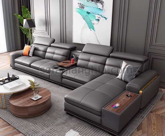 Sofa da tối giản hiện đại sang trọng : E-227
