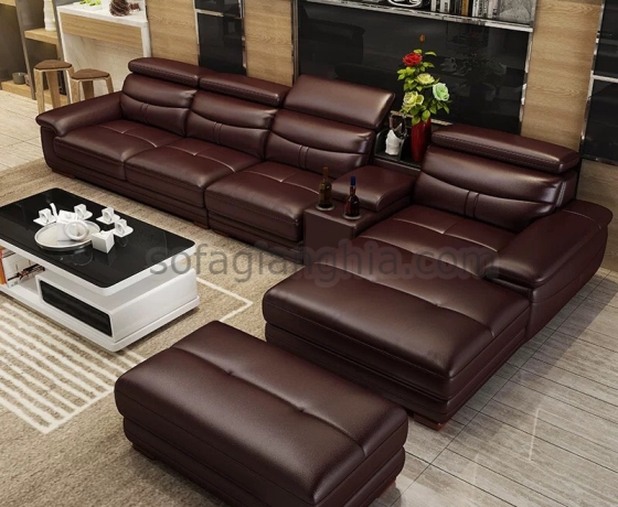Sofa da đơn giản hiện đại : E-216