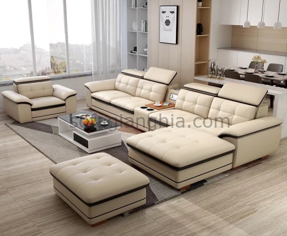 Sofa da đơn giản hiện đại sang trọng : E-249