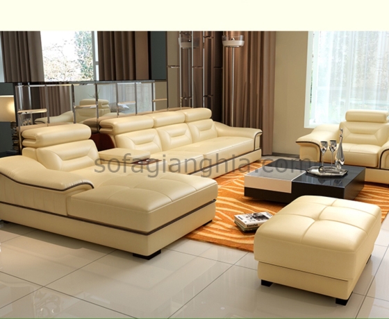 Sofa da tối giản sang trọng hiện đại : E-208