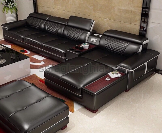 Sofa da hiện đại sang trọng chất lượng tốt  : E-223